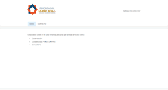 Desktop Screenshot of corporaciondoblea.com
